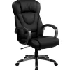 Outlet Hansel Ergonomic LeatherSoft Swivel High Back Executive Office Chair, Black (BT9069BK) Office Chairs