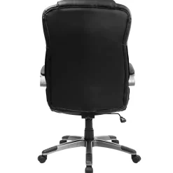 Outlet Hansel Ergonomic LeatherSoft Swivel High Back Executive Office Chair, Black (BT9069BK) Office Chairs