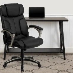 Hot Hansel Ergonomic LeatherSoft Swivel High Back Folding Executive Office Chair, Black (BT9875H) Office Chairs