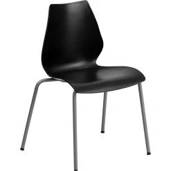 Outlet HERCULES Series Plastic Stacking Chair, Black (RUT288BK) Folding & Stacking