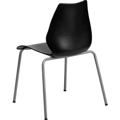 Outlet HERCULES Series Plastic Stacking Chair, Black (RUT288BK) Folding & Stacking