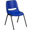 Online HERCULES Series Plastic Kid's Shell Stack Chair, Navy/Black (RUT14NVYBK) Folding & Stacking
