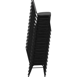 Outlet HERCULES Series Vinyl Banquet Chair, Black (FD-BHF-1-GG) Folding & Stacking