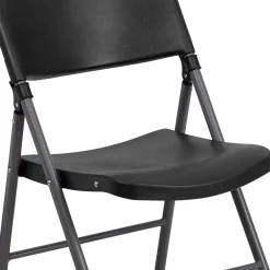 Discount HERCULES™ Plastic Armless Folding Chair, Black, 6/Pack Folding & Stacking