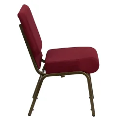 Outlet HERCULES Series Fabric Church Stacking Chair, Burgundy/Gold Vein Frame (FCH2214GV369) Folding & Stacking