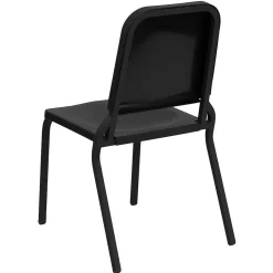 Clearance HERCULES Series Plastic Stackable Melody Band/Music Chair, Black (HFMUSIC) Folding & Stacking