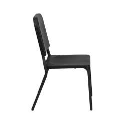 Sale HERCULES™ Polypropylene Stackable Melody Band/Music Chair, Black, 12/Pack Folding & Stacking