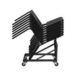 Hot HERCULESâ„¢ Polypropylene Stackable Melody Band/Music Chair, Black, 24/Pack (24HFMUSIC) Folding & Stacking