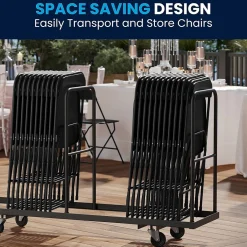 Best HERCULES Plastic Student/School Chairs, Black, 10/Pack (LE-L-3-BK-GG) Folding & Stacking