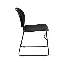 Sale HERCULES™ Polypropylene Black Frame Ultra Compact Stack Chair, Black, 15/Pack Folding & Stacking