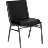 HERCULES Series Vinyl Stack Chair, Black (XU60153BKVYL) Folding & Stacking