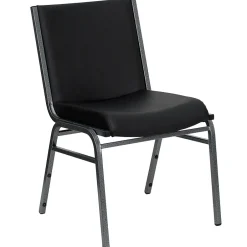 HERCULES Series Vinyl Stack Chair, Black (XU60153BKVYL) Folding & Stacking