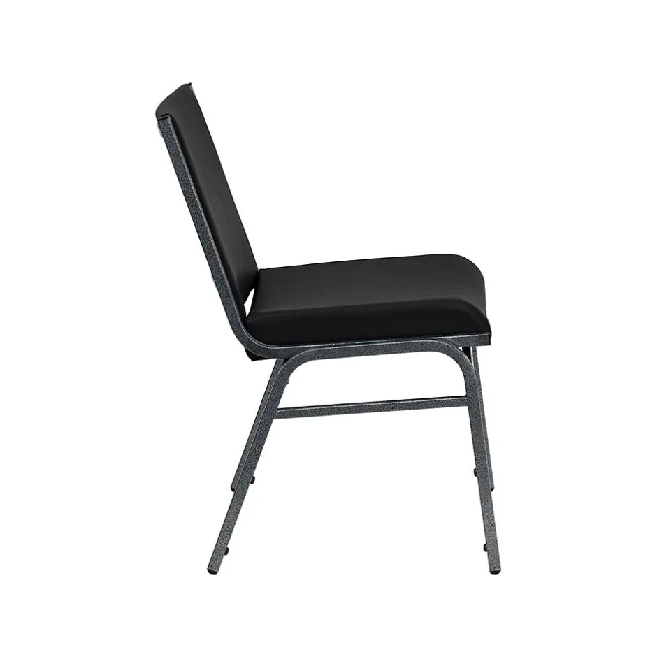 Hot HERCULES™ Vinyl Heavy Duty Stack Chair, Black, 40/Pack (40XU60153BKVYL) Folding & Stacking