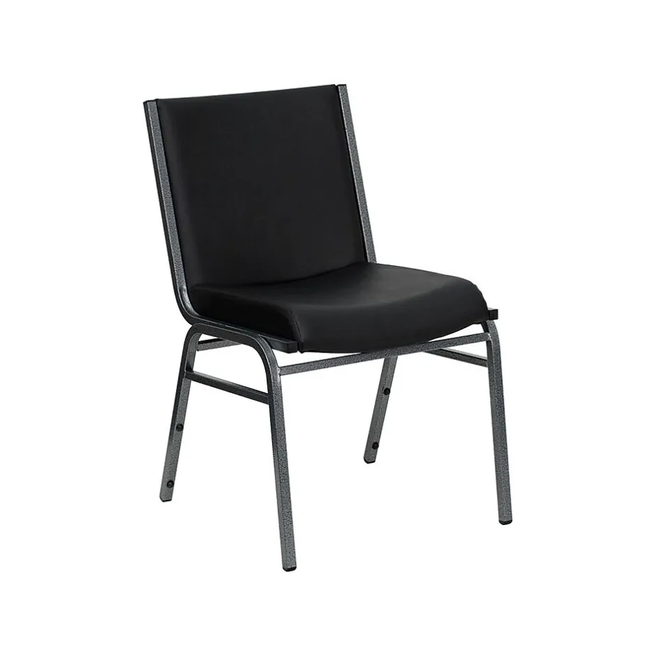Hot HERCULES™ Vinyl Heavy Duty Stack Chair, Black, 40/Pack (40XU60153BKVYL) Folding & Stacking