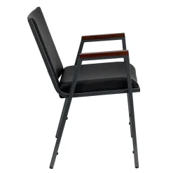Online HERCULES Series Vinyl Stack Chair with Arms, Black (XU60154BKVYL) Folding & Stacking