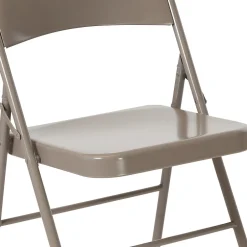 Discount HERCULES Series Metal Folding Chair, Gray, 4/Pk (4BDF002GY) Folding & Stacking