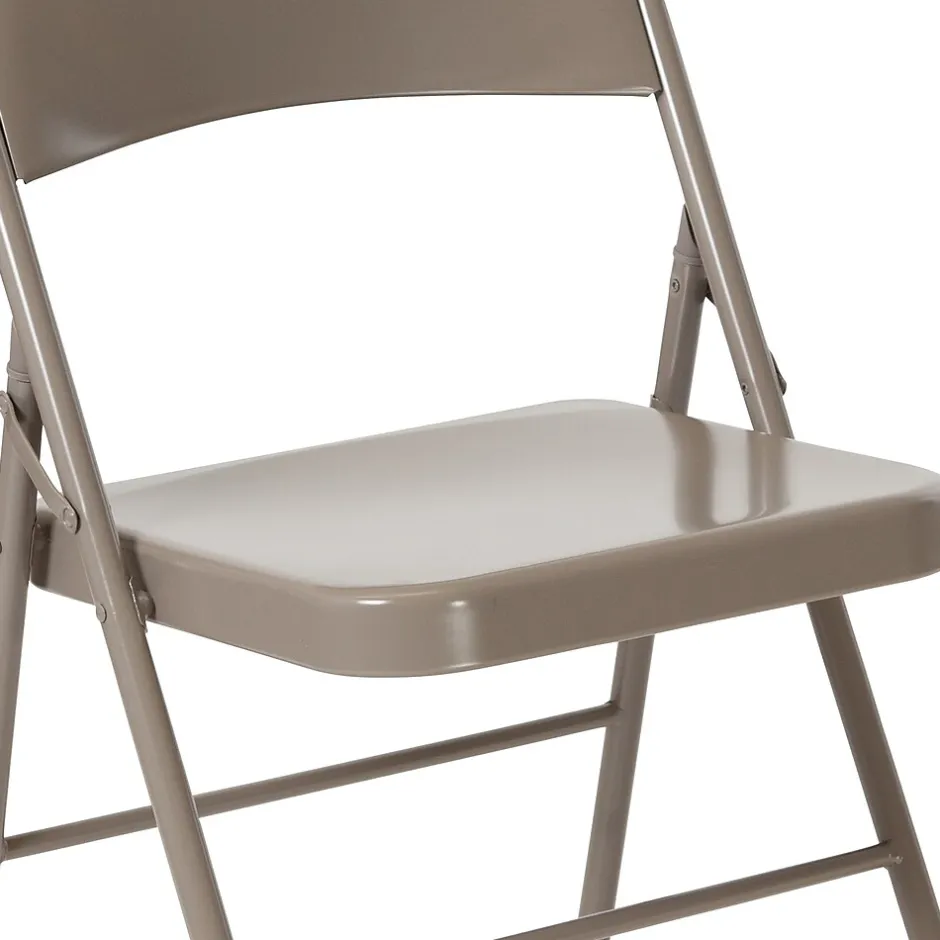 Discount HERCULES Series Metal Folding Chair, Gray, 4/Pk (4BDF002GY) Folding & Stacking