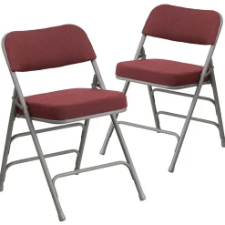 Outlet HERCULES Series Fabric Folding Chair, Burgundy, 2/Pack (2AWMC320AFBG) Folding & Stacking