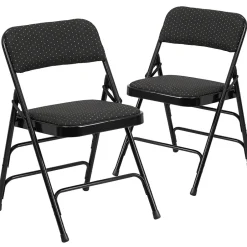 Clearance HERCULES Series Fabric Banquet/Reception Chair, Black, 2/Pack (2AWMC309AFBLK) Folding & Stacking