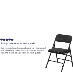 Clearance HERCULES Series Fabric Banquet/Reception Chair, Black, 2/Pack (2AWMC309AFBLK) Folding & Stacking