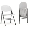 New HERCULES Series Plastic Folding Chair, White, 2/Pack (2DADYCD50WH) Folding & Stacking