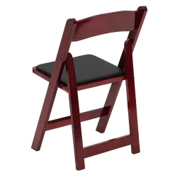Hot HERCULES Series Wood Folding Chair, Mahogany/Black, 2/Pack (2XF2903MAHWOOD) Folding & Stacking