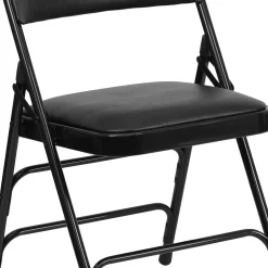 Hot HERCULES Series Vinyl Folding Chair, Black, 2/Pack (2HAMC309AVBK) Folding & Stacking