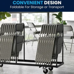 Online HERCULES Series Fabric Folding Chair, Gray, 2/Pack (2HAMC320AFGRY) Folding & Stacking