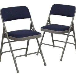 Sale HERCULES Series Fabric Folding Chair, Navy Blue, 2/Pack (2HAMC309AFNVY) Folding & Stacking