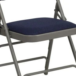 Sale HERCULES Series Fabric Folding Chair, Navy Blue, 2/Pack (2HAMC309AFNVY) Folding & Stacking