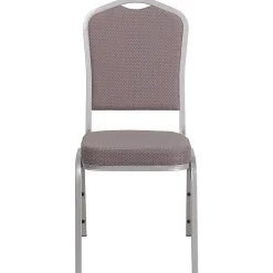 New HERCULES Series Fabric Stacking Banquet Chair, Gray Dot/Silver Frame (FDC01S6) Folding & Stacking
