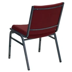 New HERCULES Series Fabric Stack Chair, Burgundy Patterned (XU60153BY) Folding & Stacking