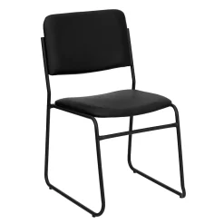 Discount HERCULES Vinyl Stacking Chairs W/Sled Base, Black, 30/Pack Folding & Stacking