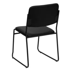 Discount HERCULES Vinyl Stacking Chairs W/Sled Base, Black, 30/Pack Folding & Stacking