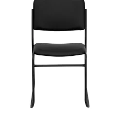Discount HERCULES Vinyl Stacking Chairs W/Sled Base, Black, 30/Pack Folding & Stacking