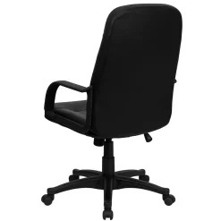 Outlet Holly Vinyl Swivel High Back Executive Office Chair, Black (H8021) Office Chairs