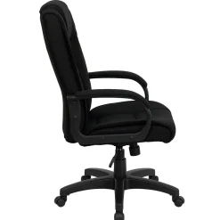 Outlet Jessica Fabric Swivel High Back Executive Office Chair, Black (GO5301BBK) Office Chairs