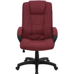 Sale Jessica Fabric Swivel High Back Executive Office Chair, Burgundy (GO5301BBY) Office Chairs