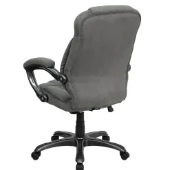 Outlet Jessie Ergonomic Microfiber Swivel High Back Executive Office Chair, Gray (GO725GY) Office Chairs