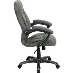 Outlet Jessie Ergonomic Microfiber Swivel High Back Executive Office Chair, Gray (GO725GY) Office Chairs