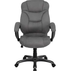 Outlet Jessie Ergonomic Microfiber Swivel High Back Executive Office Chair, Gray (GO725GY) Office Chairs