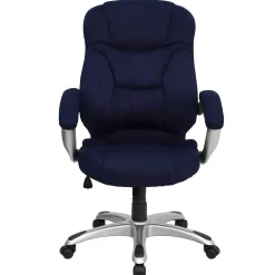 Jessie Ergonomic Microfiber Swivel High Back Executive Office Chair, Navy Blue (GO725NVY) Office Chairs