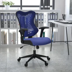 Best Kale Ergonomic Mesh Swivel High Back Executive Office Chair, Blue (BLZP806BL) Office Chairs