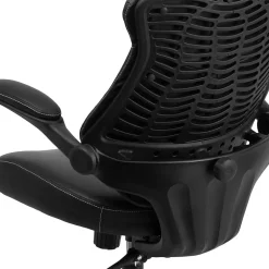 Kale Ergonomic LeatherSoft Swivel Mid-Back Executive Office Chair, Black (BLZP804) Office Chairs