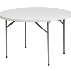 Discount Kathryn Folding Table, 48" x 48", Granite White (RB48R) Folding Tables