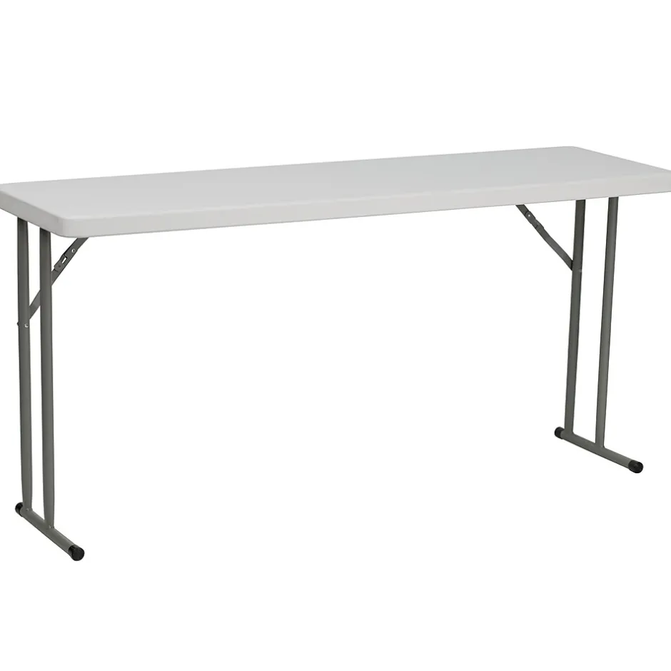 Kathryn Folding Table, 60" x 18", Granite White (RB1860) Folding Tables