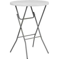 New Kathryn Folding Table, 31.5" x 31.5", Granite White (RB32RBARGW) Folding Tables