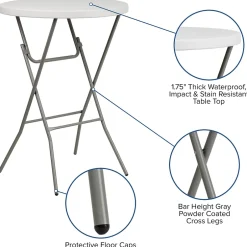 New Kathryn Folding Table, 31.5