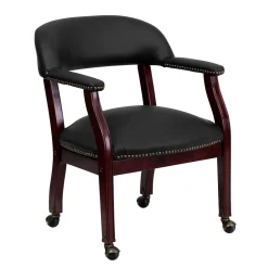 Hot Leather Conference Chair, Black (BZ100LFBKLEA) Office Chairs