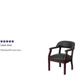 Hot Leather Conference Chair, Black (BZ105LFBKLEA) Office Chairs